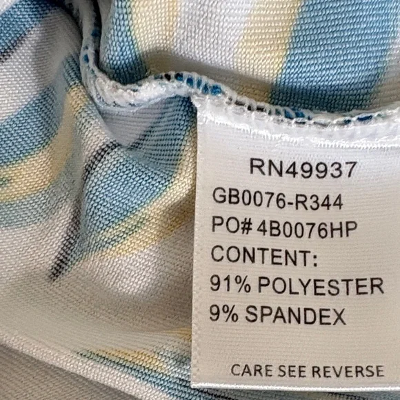 Tail Activewear Women's Sleevelless Tropical Leaf Print Golf Top: Sz: L; EUC - Picture 5 of 9